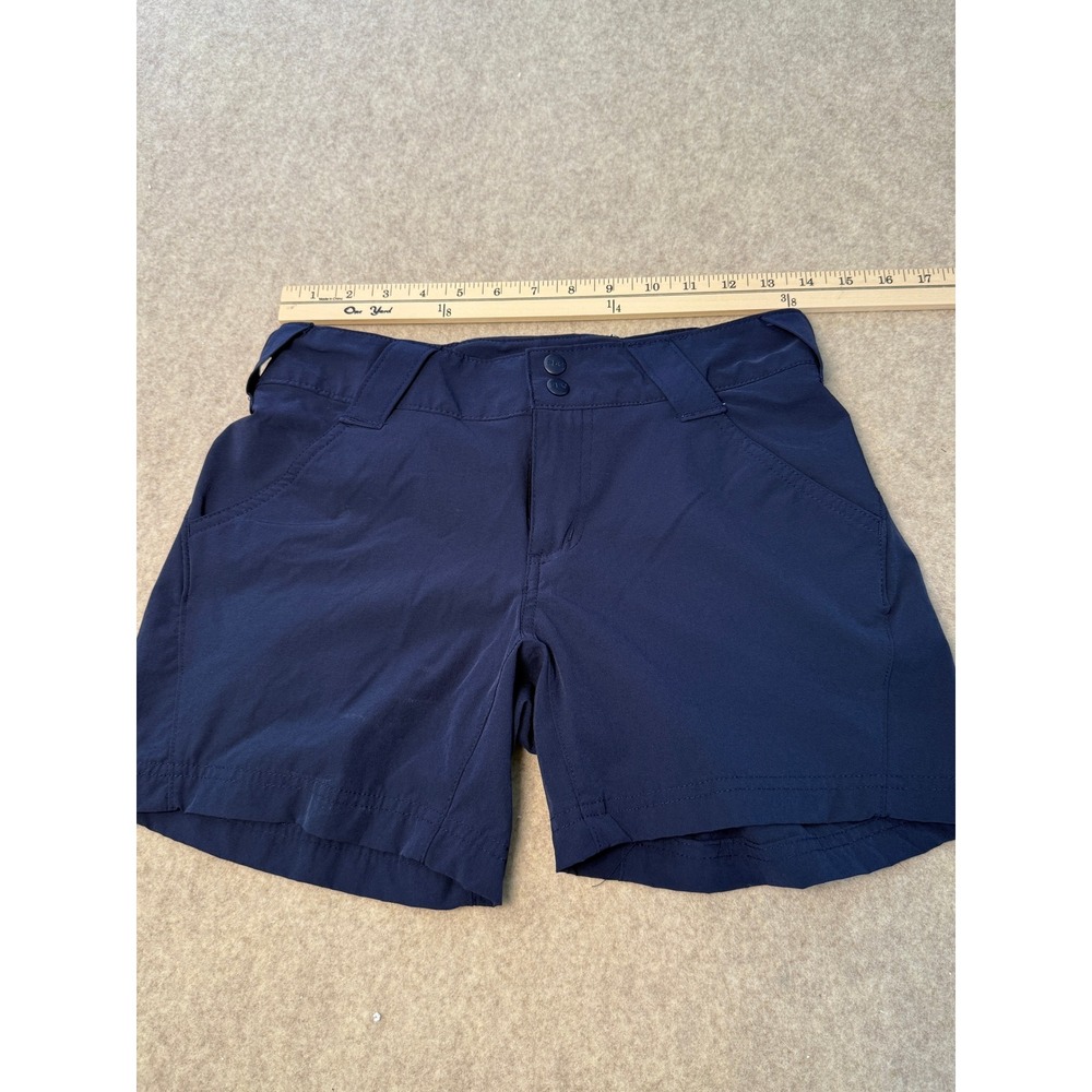 Columbia PFG Navy Blue Performance Fishing Shorts Womens Size 2 Hiking Outdoor